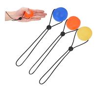 3 bolas de entrenamiento de fuerza de agarre manual - Bola de ejercicio para dedos - Bolas de agarre de terapia manual para rehabilitación, bolas de alivio(Amarillo 15 + naranja 20 + azul 30 grados)