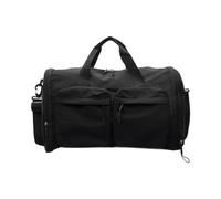 3. Bolsa de lona multiusos ampliable, espaciosa, asas reforzadas, compacta, plegable, para negocios y ocio, viajes, equipaje de mano, Black