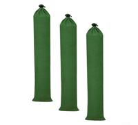 3 bolsas de arena para control de inundaciones de lona cifrada, bolsa de arena con bloqueo de agua (23 x 100 cm)