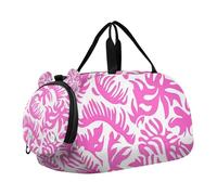 3 bolsas de deporte con diseño de dinosaurio, sin costuras, fondo blanco, con compartimento para zapatos, ligera, para fin de semana, durante la noche, para playa, natación, piscina, deportes