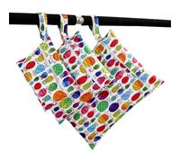 3 bolsas de pañales de almacenamiento de almohadillas sanitarias, bolsas portátiles reutilizables para colgar bolsas húmedas para cochecitos de noche