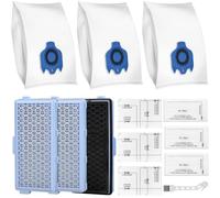 3 Bolsas de Polvo Compatible con Miele GN S8340 Compact C1 C2 Complete C2 C3, 3 Filtros Hepa Airclean, 3 Filtros de Protección del Motor y 3 Filtros de Escape para Miele