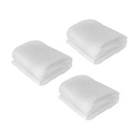 3 bolsas de red para plantas, con cordón y cremallera, para flores y frutas, protección para pájaros, color blanco (0,7 x 1 m)