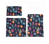 3 Bolsas Reutilizables Para Bocadillos Y Bocadillos Seguras, Bolsas Para Bocadillos Con Cremallera, Impermeable Para Pan Para En La Tienda Con 1 Bolsa Gran, 1 Mediana Y 1 Pequeña