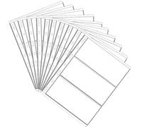 3 bolsillos para colección de dinero, páginas, 10 hojas para sellos de dinero, fundas para álbumes de libros de colección de divisas para carpeta estándar de coleccionista de monedas de 9 agujeros