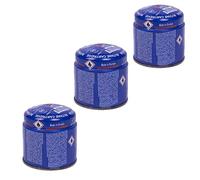 3 Bombonas Recambio Para Hornillo Portátil Cartucho gas CP Camping de 190g Pack de 3 Botellas Azules Butano para Cocina y Acampar