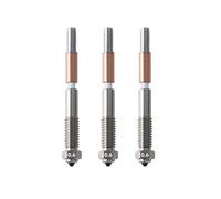 3 Boquillas Bimetálicas para QIDI Q2 Q2c de 0,6/0,8 mm, Boquilla de Cerámica de Extracción Rápida, Integración de Aislamiento para Impresora 3D A