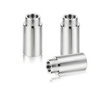 3 boquillas de extensión de acero inoxidable DN15 de 1/2 pulgada de 50 mm, conector hembra a macho para grifo, tuberías de ducha y extensión de interfaz de válvula