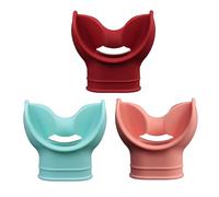 3 boquillas de silicona para buceo, cómodas y seguras, para buceo, moldeables, para deportes al aire libre, esnórquel rojo + + verde