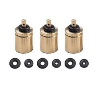 3 boquillas de válvula de inflado de cobre para estufas y linternas de camping con cilindros de propano y butano recargables estándar