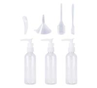 3 Botellas De 100 Ml, Herramienta Dispensadora De 4 Piezas, Dispensador De Jabón, Dispensador De Bomba, Mini Dispensador De Jabón, Botella Pequeña con Bomba para Llenar