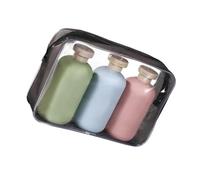 3 botellas de viaje portátiles de 100/200/300 ml, recipientes a prueba de fugas para lociones, champús y acondicionadores, tapas