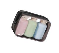 3 botellas de viaje portátiles de 100/200/300 ml, recipientes a prueba de fugas para lociones, champús y acondicionadores, contenedores de viaje compactos