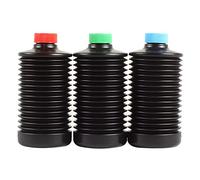 3 botellas plegables de 1000 ml para almacenamiento de productos químicos con cámara oscura, recipiente plegable para líquidos, almacenamiento antioxidante, accesorio de laboratorio