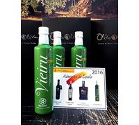 3 botellas x 500 ml - Vieiru, As Pontis variedad manzanilla cacereña - Aceite de oliva virgen extra DOP Gata-Hurdes por Oliva Oliva