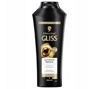 3 botes de champú Gliss Kur Champú "Ultimate Repair" cabello muy dañado y seco, 250 ml