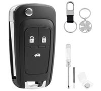 3 Botones Opel Carcasa Llave de Coche con Pila CR2032 y Llavero