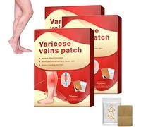 3 Box GFOUK Veinless Immediate Relief Herbal Patch,Varicose Veins Patches for Legs,Spider Veins Removal Patch