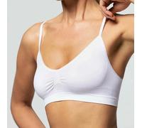3 Brassiere Pompea Mujer Microfibra Sin Costuras Sin Tirantes - 1 Unidad