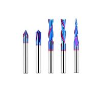 3. Brocas de grabado de alta velocidad de 1/4 pulgadas con vástago para tallado de madera y mortaja de aleación de fresado