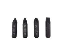 3 brocas de impacto JIS y 1 broca plana para destornillador de impacto manual, vástago hexagonal de 8 mm, acero de aleación S2, 36 mm, ideal para reparación de automóviles y motocicletas japonesas