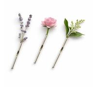 3 broches A Kind: cada flor cuenta una historia diferente, broche de flores en forma de rama para mujeres y hombres