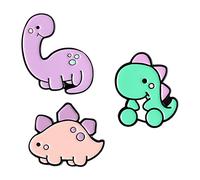 3 Broches de Dinosaurio Esmaltados, Insignias para Chaquetas Y Solapas.