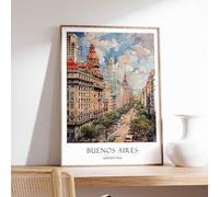 3 Buenos Aires Poster Home Decor Travel Art Argentinian Wall Art Argentina Travel Poster Buenos Poster A5 - Inspirador Motivacional Arte de la pared Vida diaria Cita alentadoras frases cortas famosas