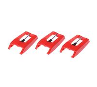 3 cabezales de recogida para tocadiscos de aluminio para tocadiscos, reproductores de fonógrafo, cartucho de lápiz capacitivo
