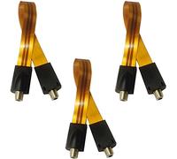 3 cables de cobre de 30 cm para ventana Gold Edition Ultra Slim Flat TV TV Full HDTV 4K 8K BK UHD para cable coaxial, cable de antena, conector F a conector F
