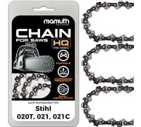 3 cadenas de motosierra 40 cm 1,3 mm 3/8" 55 TG para Stihl 020T, 021, 021C