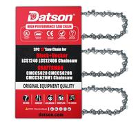3 cadenas de motosierra de 12 pulgadas para motosierra Black+Decker LCS1240 LCS1240B, cadena de repuesto de 12 pulgadas para motosierra CRAFTSMAN CMCCS620 CMCCS620B CMCCS620M1