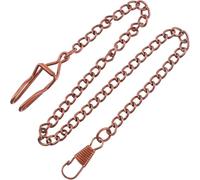 3 cadenas de reloj de bolsillo de aleación de 37,5 cm, cadena de reloj mecánica vintage con clip, antiguas, duraderas, uso profesional