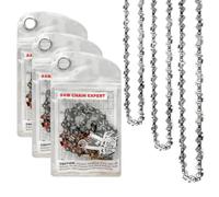 3 cadenas de repuesto reevnnmer para motosierra, 14 pulgadas, paso LP de 3/8 pulgadas, calibre de 0.050 pulgadas, 52 eslabones de transmisión, cumple con las normas ANSI