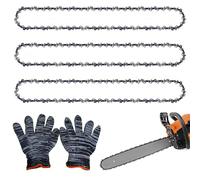 3 cadenas de sierra de 3/8 pulgadas LP 1,1 mm 52 TG para espada de 35 cm, cadena de repuesto profesional para varias motosierras, compatible con Dolmar, Oregon, Husqvarna, Stihl, Einhell, Makita