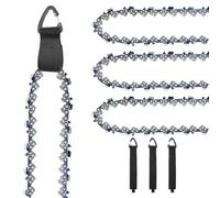 3 cadenas de sierra de 30,5 cm LP 40 eslabones de accionamiento, 3 unidades de cadena para motosierras - 1,1 mm intercambiable cadena compatible con Makita DUC254Z, Einhell GE-LC 18/25 Li, Oregon,
