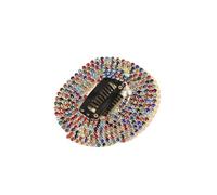 3 cadenas para el pelo de 52 cm con brillantes brillantes para trenzas, cadenas punk de cristal borla con pinzas para el pelo, borla bling, fiesta, accesorios para el pelo para mujeres, Navidad