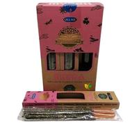 3 Cajas de Incienso Orgánico en Varillas Hecho a Mano 25gr x3 Hecho en India Resina y aceites Esenciales 100% Natural (Mirra)