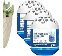 3 cajas mágicas para eliminar el polvo en interiores, 2026 nueva de purificación de aire interior para eliminar el polvo, fórmula de extracto de plantas, frescura duradera para áreas de mascotas