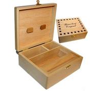 3 cajas para tabaco Grassleaf, de madera, tamaño grande
