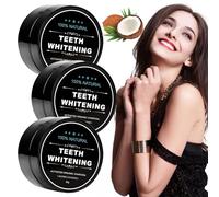 3 Cajas Polvo De Carbón Activado Para Blanquear Los Dientes Cáscara De Coco Carbón Activado Blanqueamiento Dental En Polvo Orgánico Natural De Carbón De Bambú Polvo Blanqueador