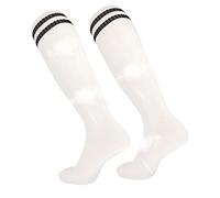 3 calcetines de tubo hasta la rodilla, coloridos calcetines de fútbol con rayas dobles | Calcetines de tubo largo antideslizantes sobre la rodilla, calcetines de fútbol a rayas de compresión