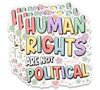 3 calcomanías de vinilo con cita de igualdad de justicia social, empoderamiento feminista, inspirador, mensaje de protesta, impermeable, para laptop, botella de agua, diario, activista, 3 unidades