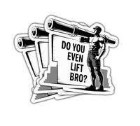 3 calcomanías divertidas con texto en inglés "Do You Even Lift Bro", regalo para el trabajo, oficina, gimnasio, acondicionadores, casco duro, Do You Even Lift Bro, calcomanía para portátil, botella de