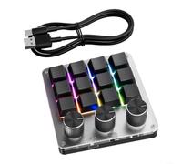 3 capas programables del telclado numérico del ABS del metal tipo-C atado | Totalmente programable para teclas de acceso directo, soporta 18 entradas consecutivas para optimización del flujo de trabajo