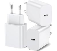 3 cargadores USB-C, 15 W, PD 3.0, carga rápida, compatible con iPhone 16/15/14/13/12, Samsung Galaxy S24/S23/S22/S21, Xiaomi, Huawei, Pixel, Oppo, OnePlus, Realme, iPad, tableta, enchufe de la UE