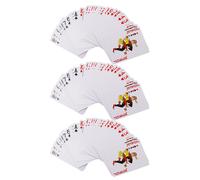 3 cartas de póker secretas marcadas, transparentes, para jugar a los trucos de magia.