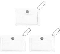 3 carteras transparentes impermeables para mujer, mini bolsa de cambio, monedero y monedero, monedero pequeño, llavero, carteras, tarjetas y organizadores de dinero, Claro, Transparente