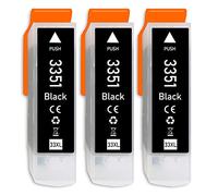 3 cartuchos de tinta negro para Epson T3351 compatibles con Epson Expression Premium XP-530, XP-540, XP-630, XP-635, XP-640, XP-645, XP-830, XP-900, XP-7100