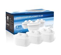 3 cartuchos filtrantes de agua para jarra, Compatible con la jarra filtrante de agua BRITA Maxtra+, Cartuchos filtrantes de agua de repuesto Reducen la cal, el cloro y las impurezas